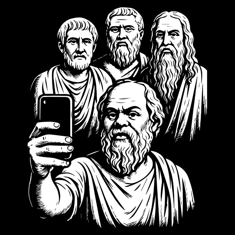 Altgriechische Philosophen Selfie