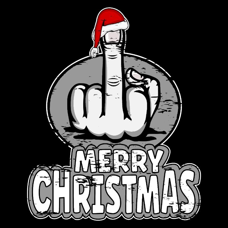 Merry Christmas Middle Finger Stinky Finger Design