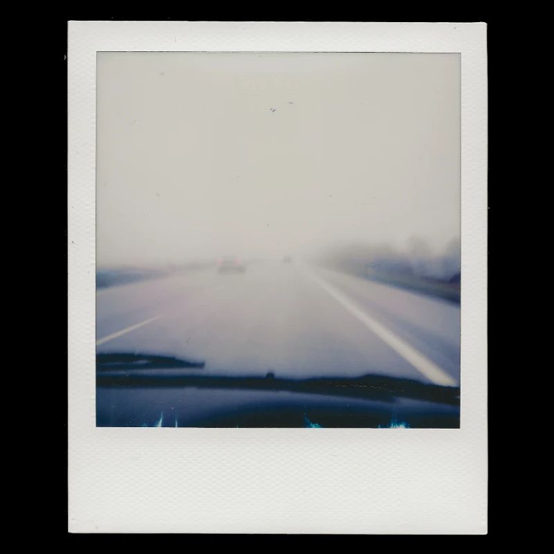 Neblige Autobahn