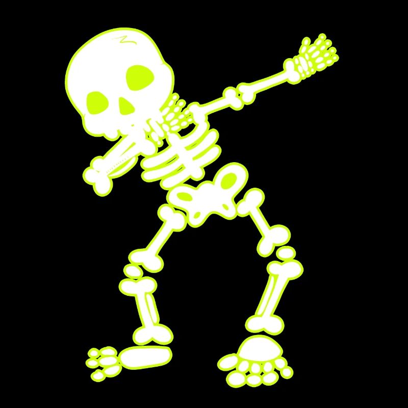 Halloween Dab Dance Skelett I Dabbender Geist