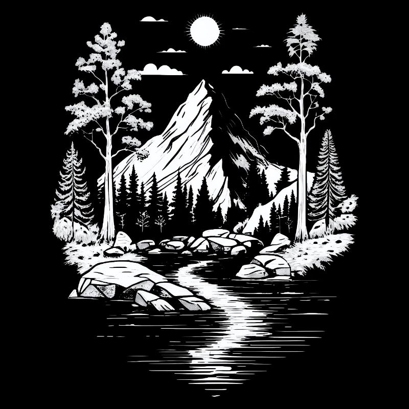 Nature Lovers Mountain Nature Landscape Trees River