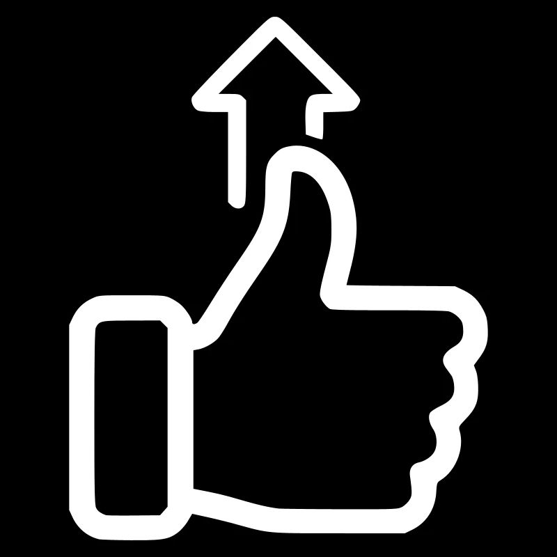 Status Up Hand Icon Level Up Vector