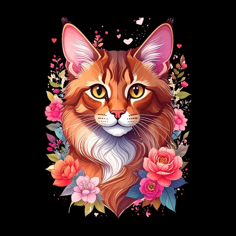 Portrait de chat somalien