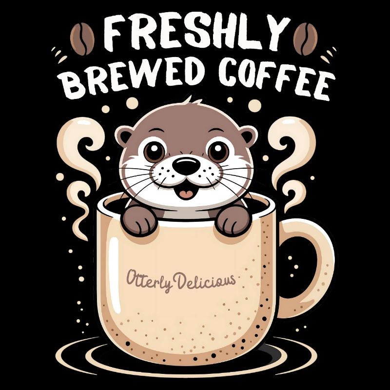 Adorable Otter Freshly Brewed Coffee Mug