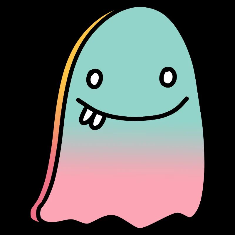 Ghost doodle gradient