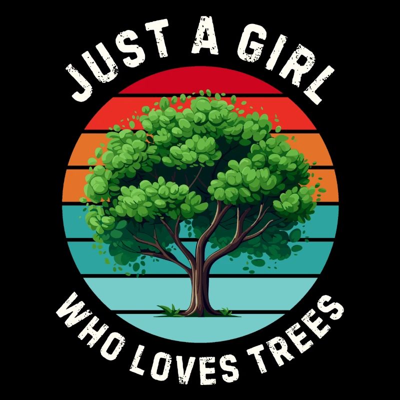 Nur ein Mädchen, das Bäume liebt