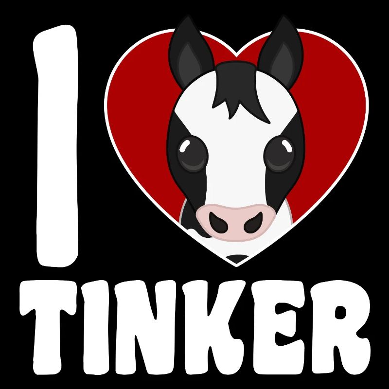 Ich liebe Tinkerpferde - Herz
