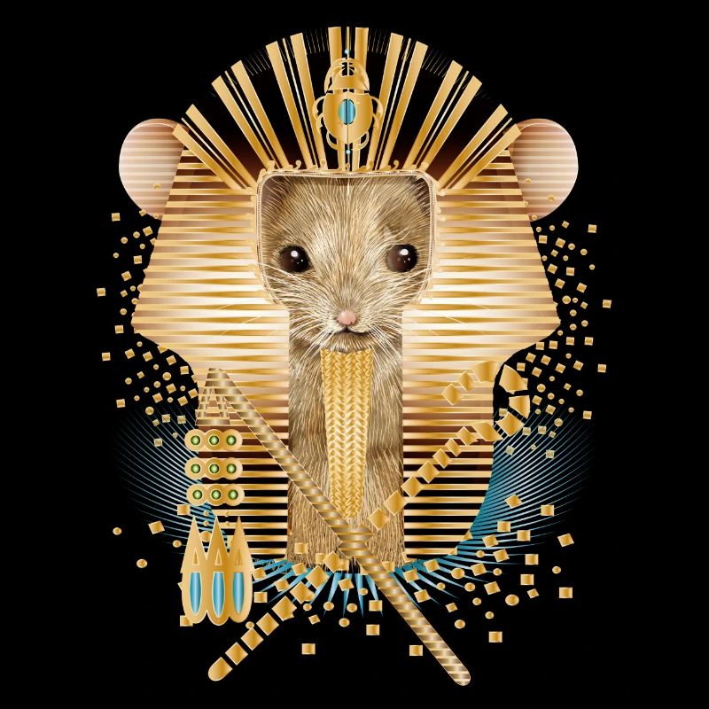 Mouse with Egyptian Pharaoh Mask