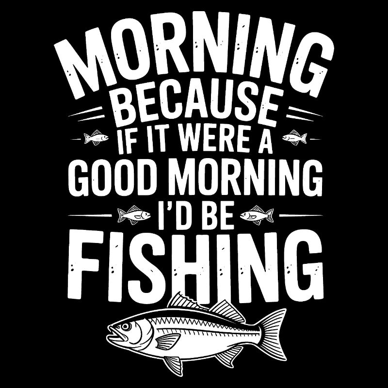 Citation de pêche matinale Tee