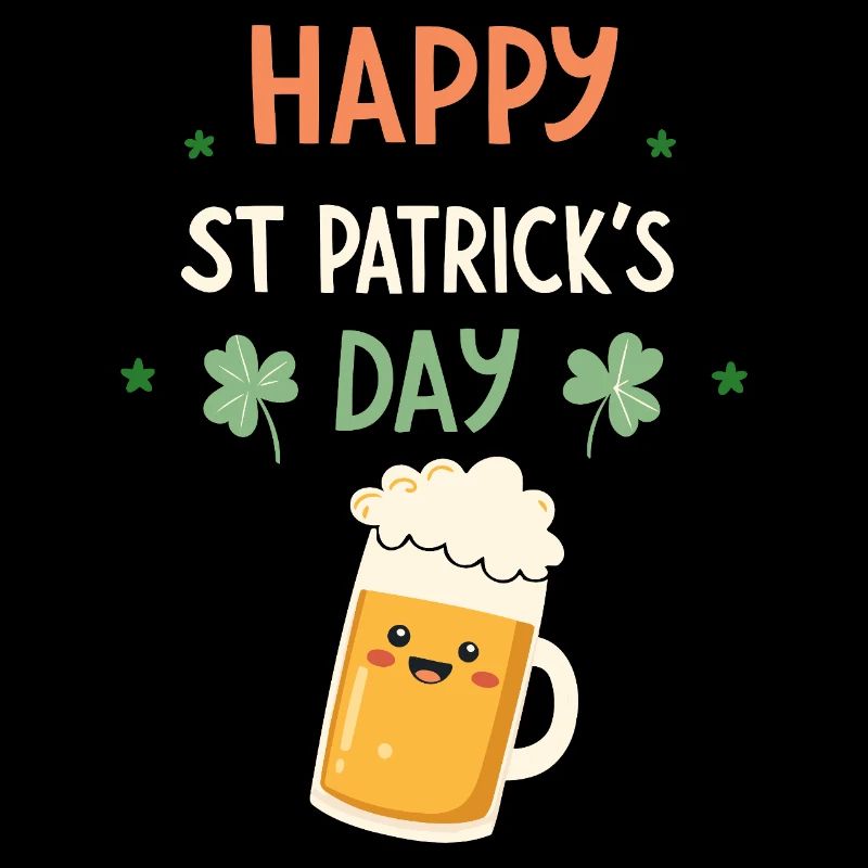 Saint-Patrick Happy Bière Dessin