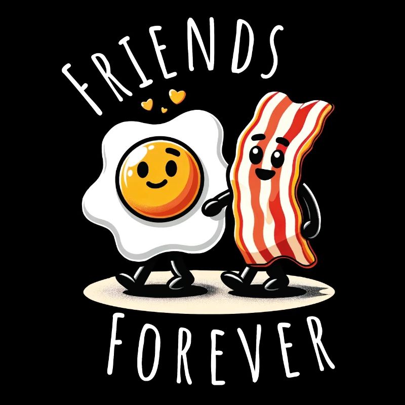 friends forever ham egg comic love
