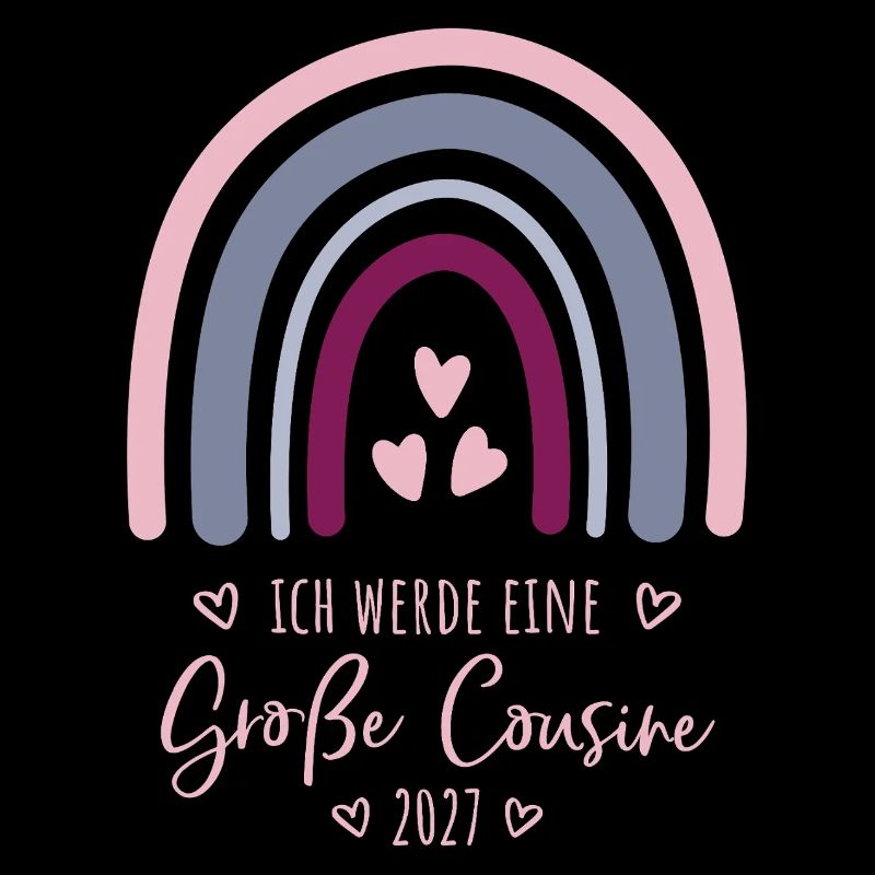 Ich werde eine Große Cousine 2027 Regenbogen 
