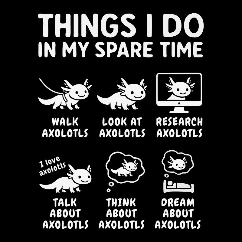Drôle de passe-temps d’axolotl : temps de loisir