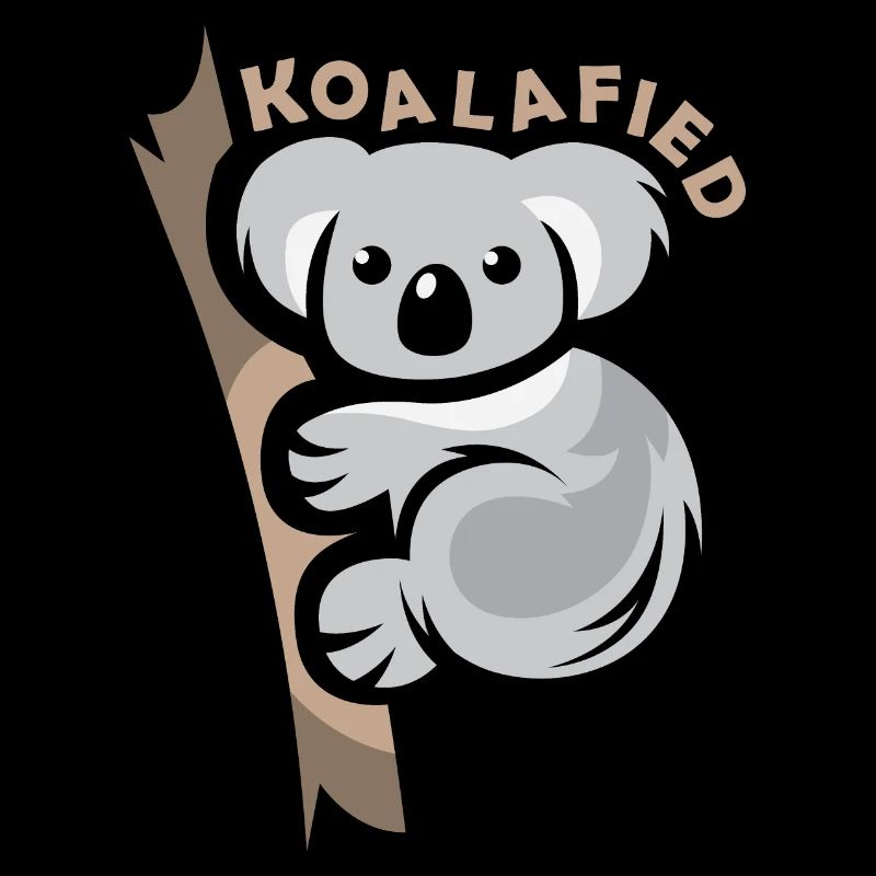 koala funny sayings comic koalafied icon logo