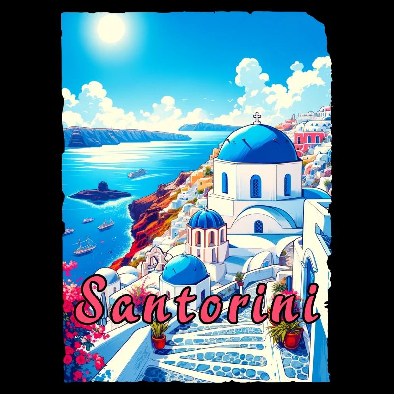 Grèce, souvenirs, vacances, Santorin