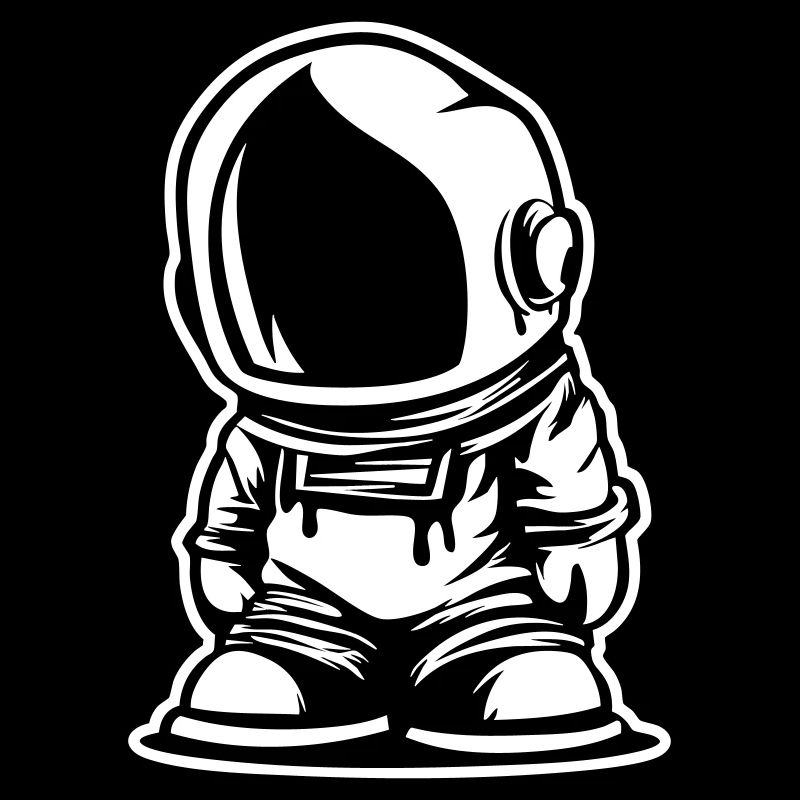 Conception d’astronaute de style dessin animé