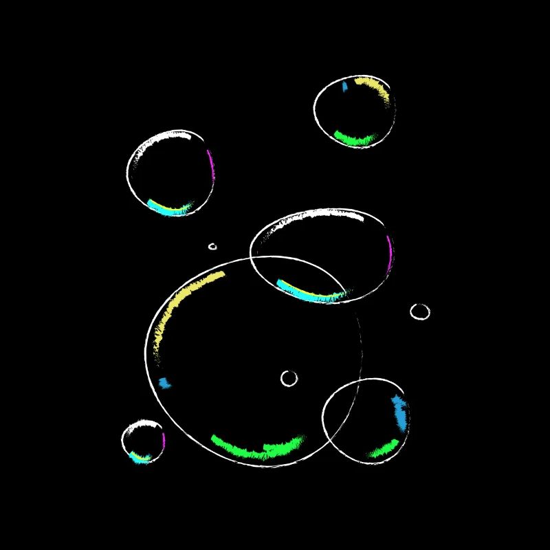 Soap bubbles soap colorful circles