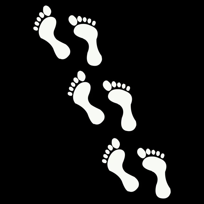 Small footprints on black