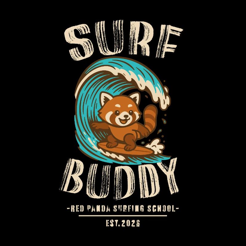 Compagnon de surf, ami sur la planche de surf