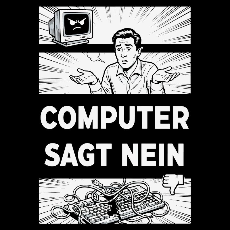 Computer sagt Nein Retro Humor