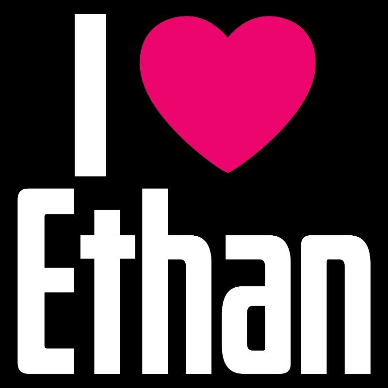 J’aime Ethan Coeur Rose J’aime Ethan