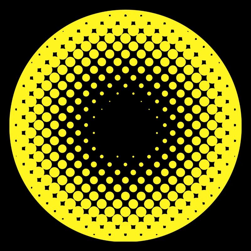 Sonnenkreis Halftone Muster