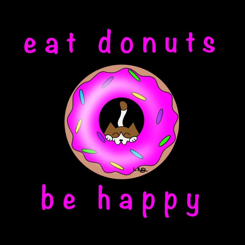 Katze mit Donat