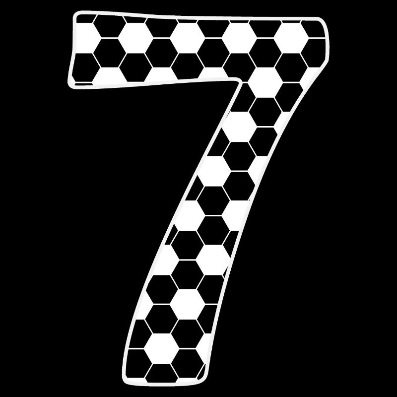 Fußball Nummer 7 – Hexagon Style