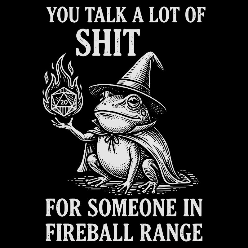 Fireball Range – RPG Magicien Grenouille Drôle