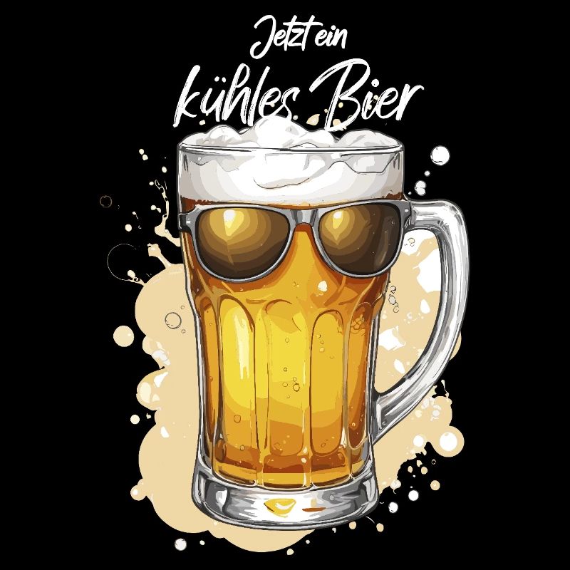 Bier mit Sonnenbrille kühles Bierchen Bierparty