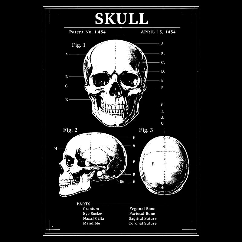 X-Ray Skull Blueprint