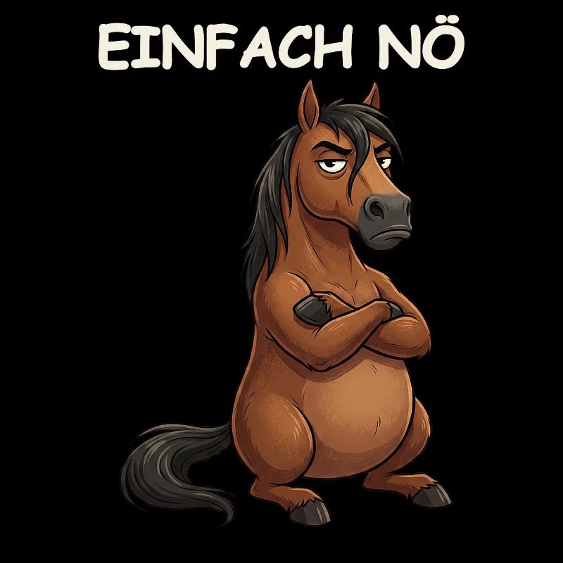 Pferd Lustiger Spruch