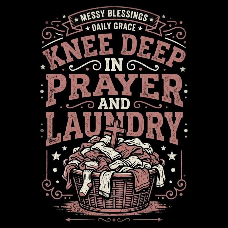 Knee Deep In Prayer And Laundry Messy Blessings