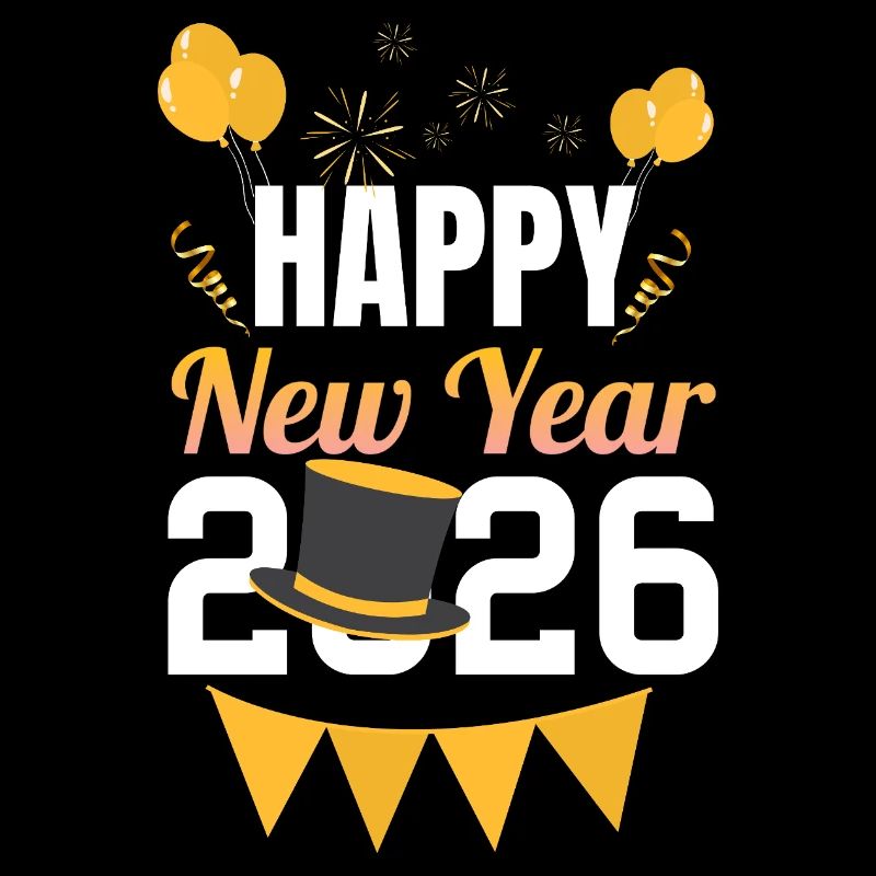 Bonne Année 2026 Style Doré Festif