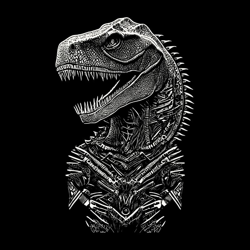 Portrait d'un Dinosaure T-Rex