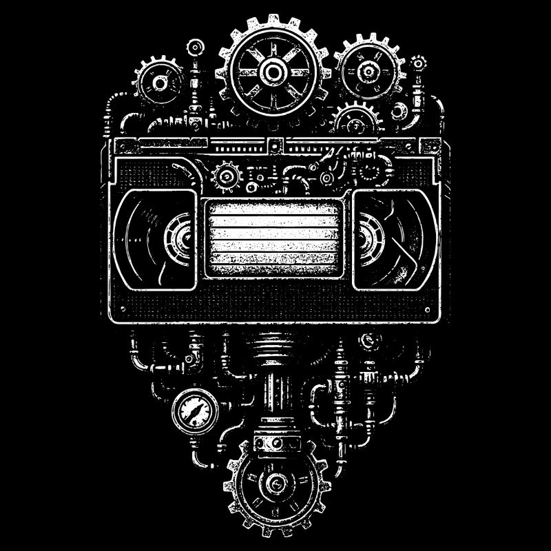 Steampunk Coeur Cassette Gearprint