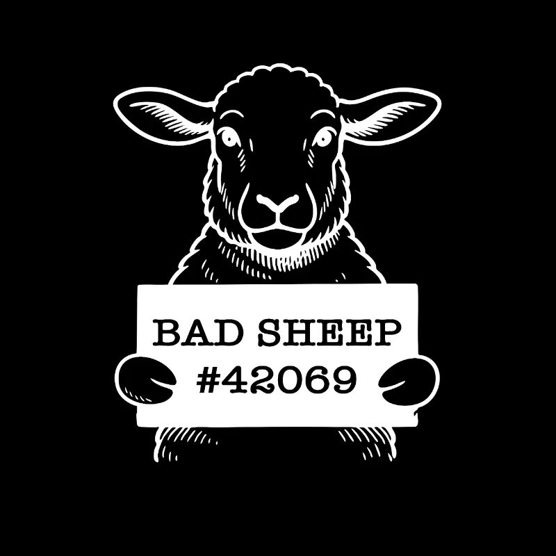 Bad Sheep – Funny Sheep Motif
