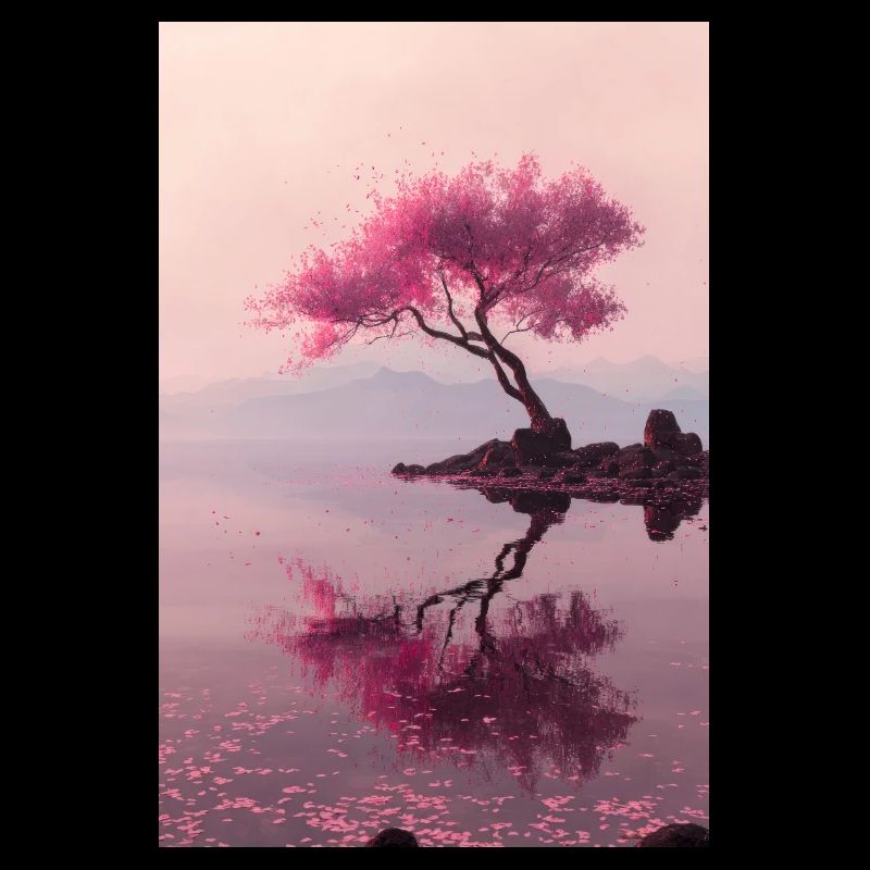Reflets sur la rive de Blush Blossom