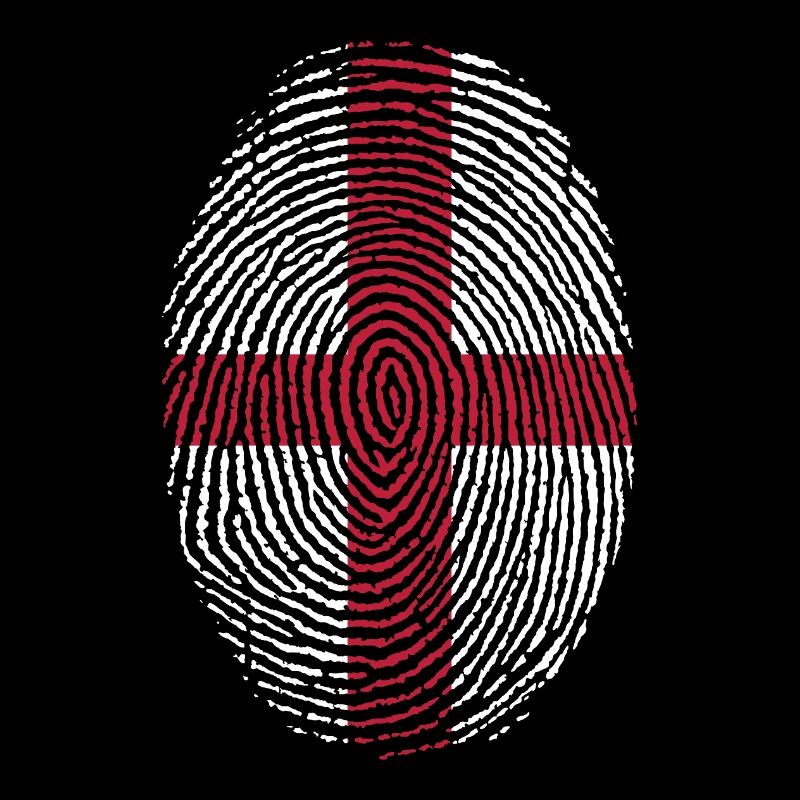 Fingerprint England Flagge