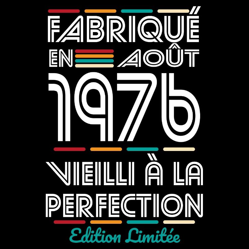 Anniversaire 50 ans - Fabriqué en Août 1976
