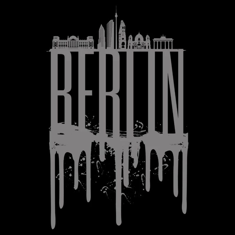 Conception de la chute de la skyline de Berlin