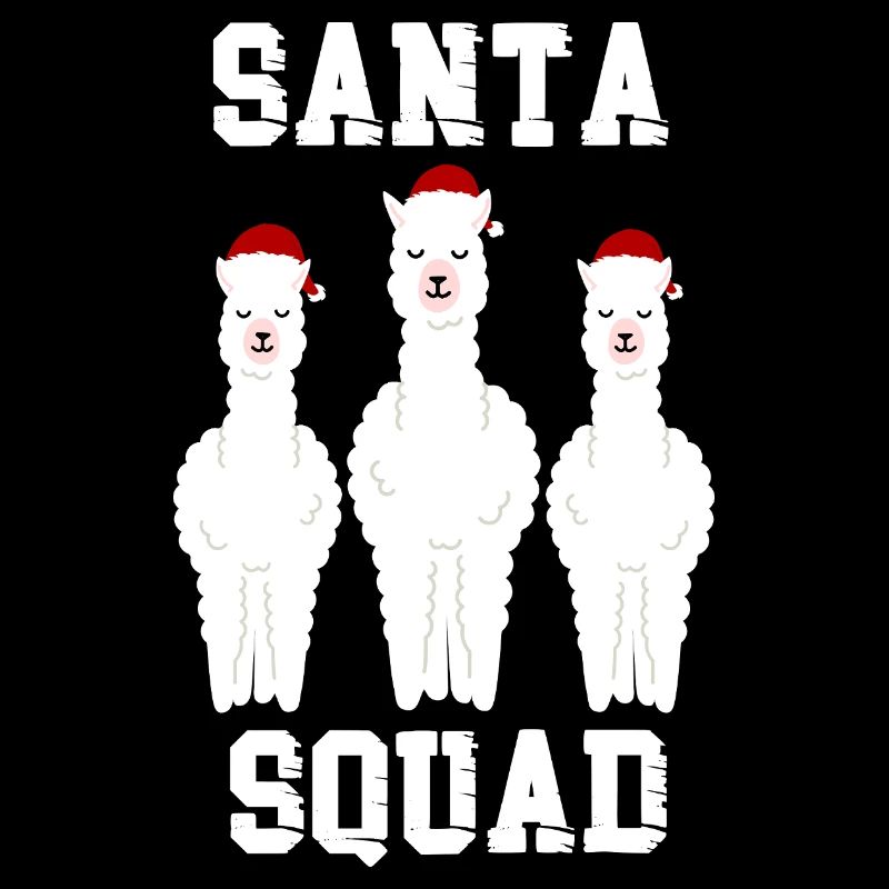Santa squad llama