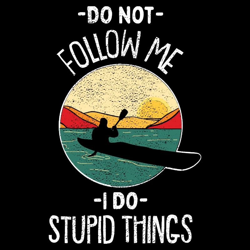 Retro Kayaking Sunset Vintage Outdoor Paddle Art