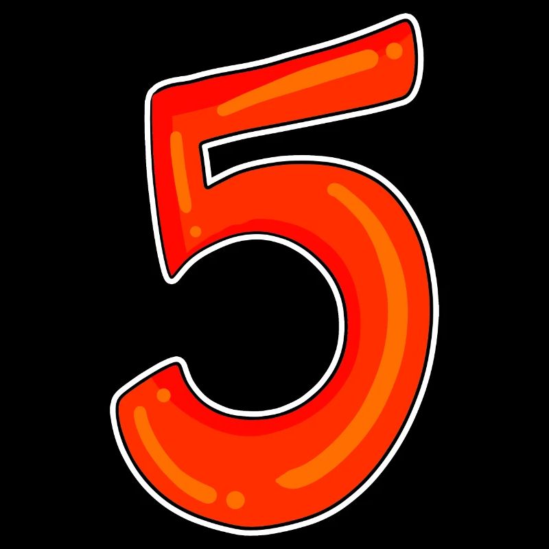 Symbole de cinq chiffres 5