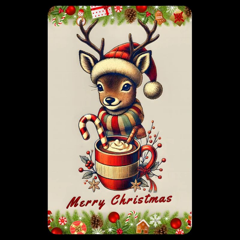 Chevreuil de Noël au chocolat chaud