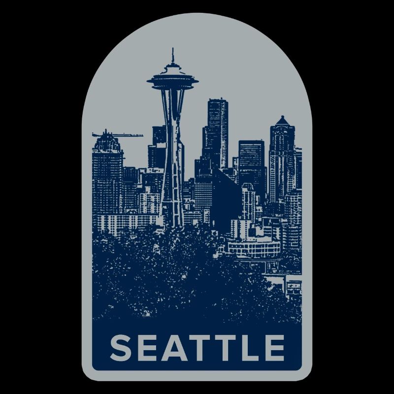 Seattle Skyline Badge