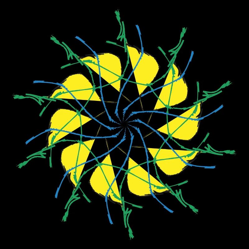 Random patterns circled