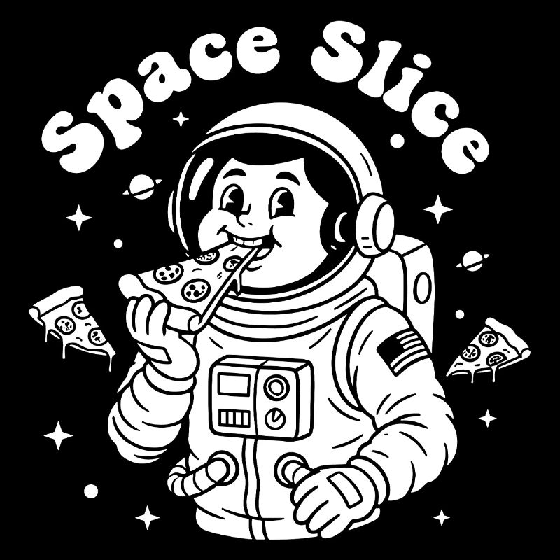 Space Slice Astronaut Pizza