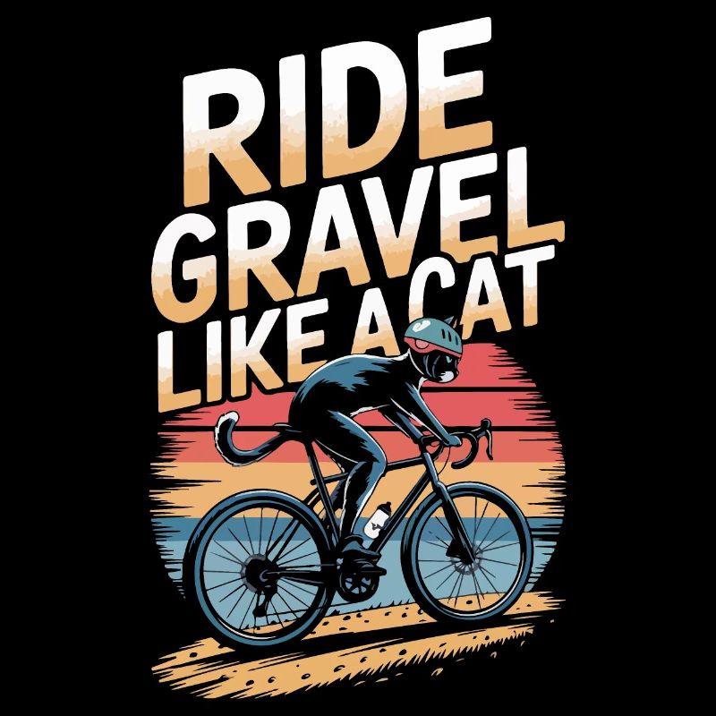 Roulez sur le gravier comme un vélo de chat