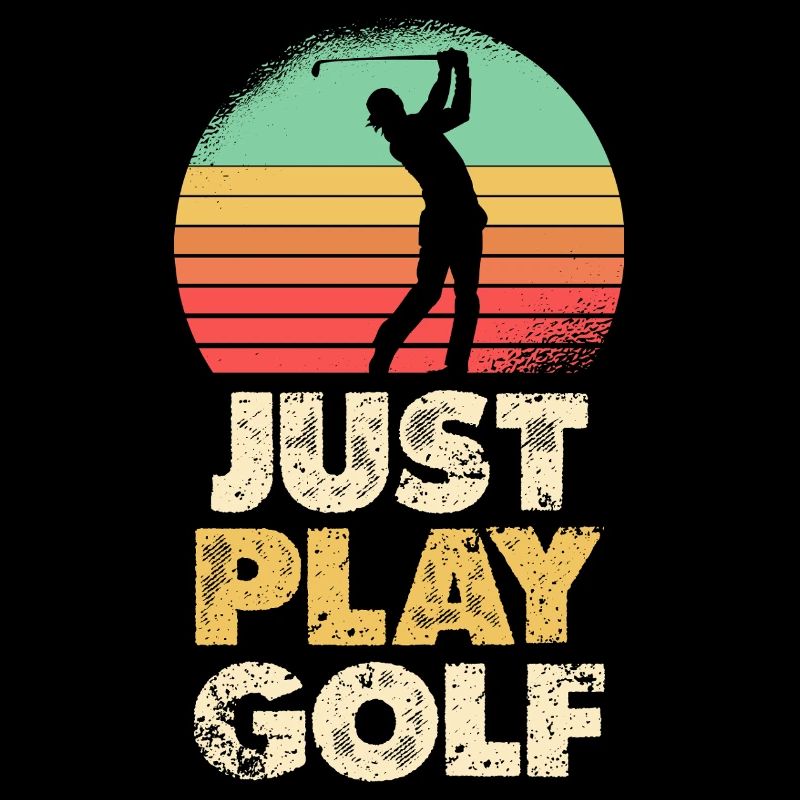 Just Play Golf Retro Sunset